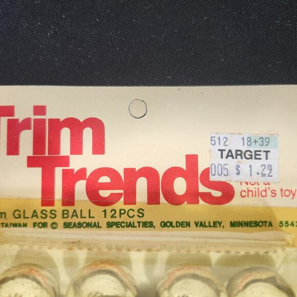 Vintage Trim Trends Mini Glass Ornament Set - Picture 3 of 4